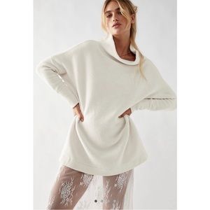 Free people NWT slouchy ottoman tunic ivory small